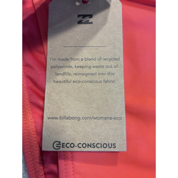 Billabong Women' Lined up Banded Hike Bikini Bottom Orange XL New With Tag - Picture 5 of 8